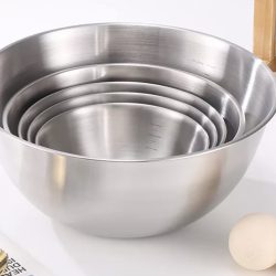5-Piece Nesting Stainless Steel Bowl Set